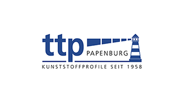 Firmenlogo ttp Papenburg - Kunststoffprofile seit 1958 - Referenzkunde von IKOffice