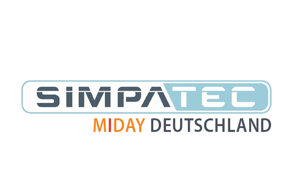 Logo Fachveranstaltung MIDAY Deutschland der Firma SIMPATEC